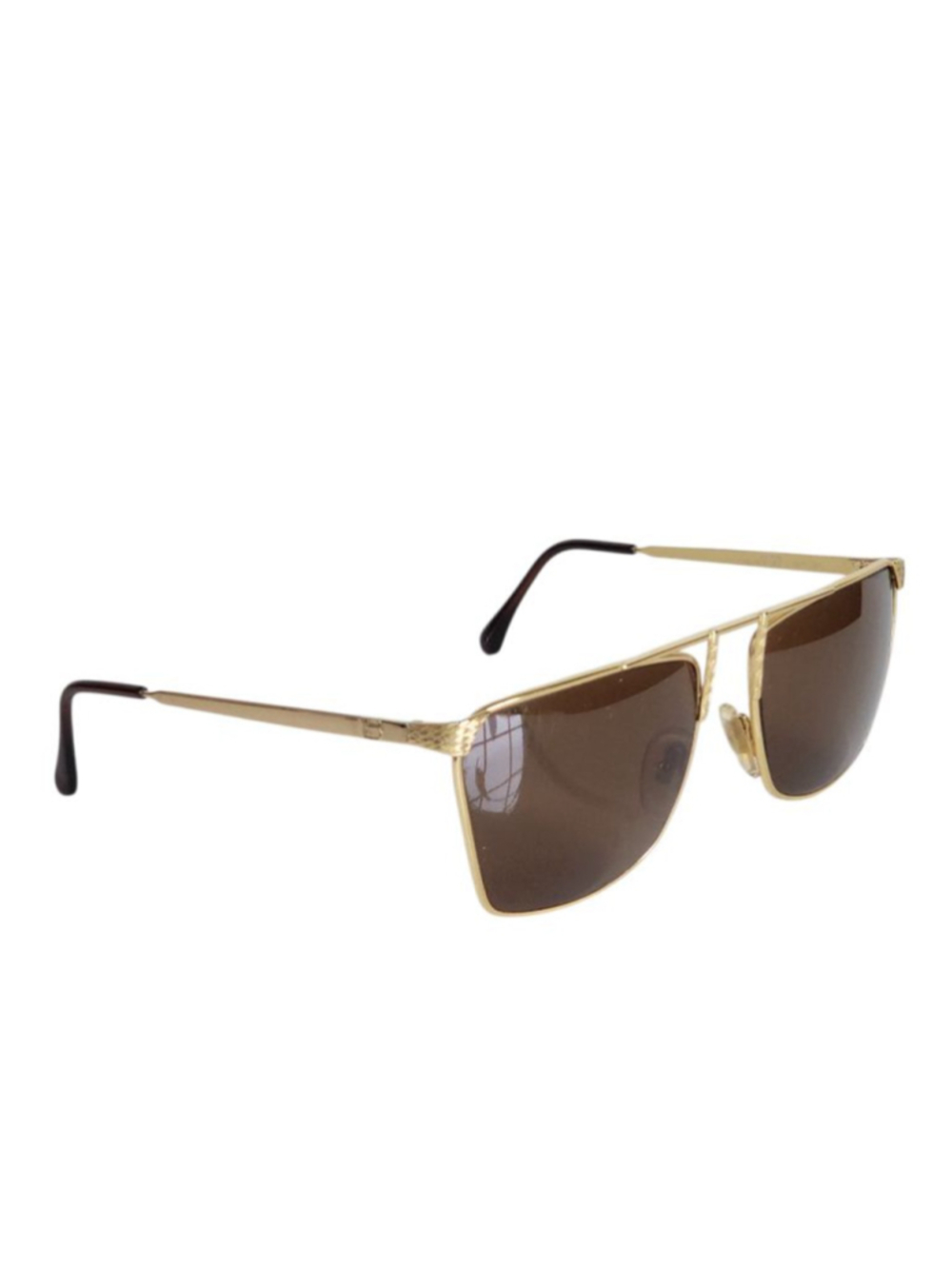 LAURA BIAGIOTTI Gold & Brown Sunglasses 58 mm - Picture 2 of 9
